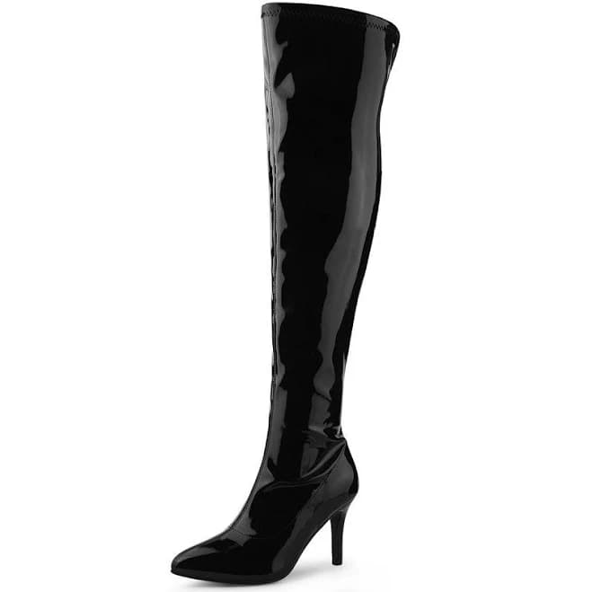 Pointed Toe Stiletto Over The Knee High Boots