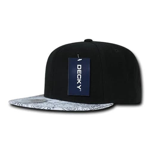 Decky 1093 6 Panel High Profile Structured Bandanna Bill Snapback