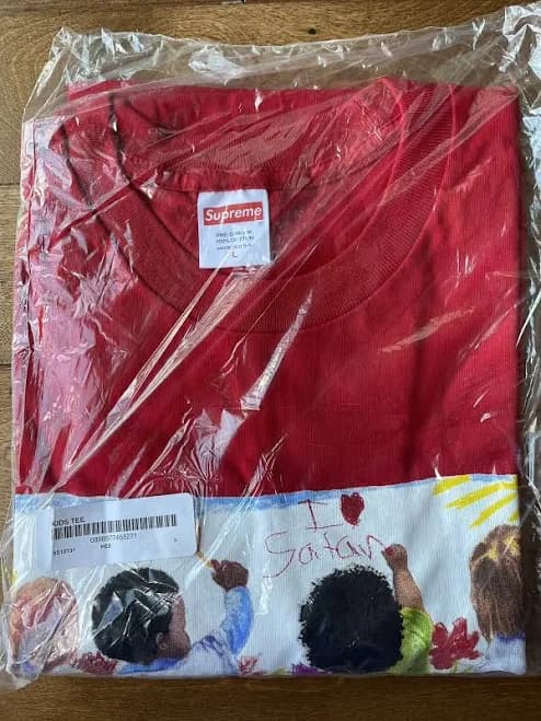 supreme Kids Tee Red Large