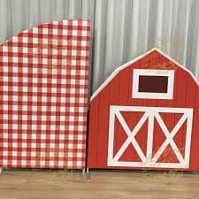 Arched Backdrop Fabric Set / Double Sided Tension Fabric Cover - Custo – Supereventdecor
