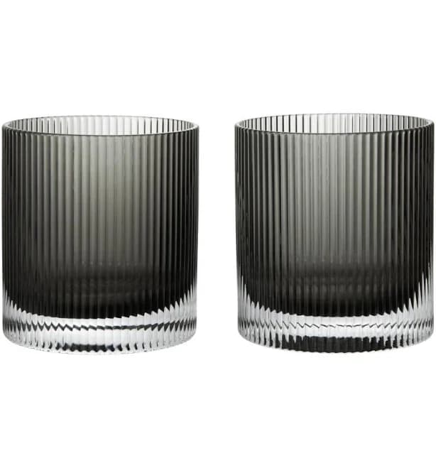 Ferm Living Ripple Tumbler Glasses (Set of 2)