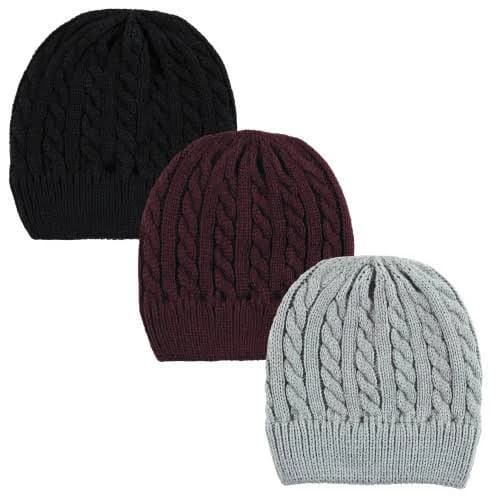 Hudson Baby 3-Pack Knitted Caps