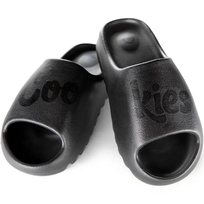 Faux Leather Slides