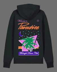 Paradise x Millinsky - Welcome to Paradise Black hoodie – THE HOUSE OF HOT