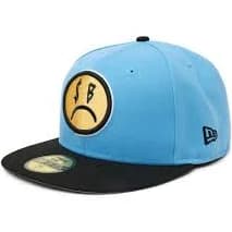 Sad Boyz SB X NEW ERA SAD FACE FITTED HAT - SKY BLUE 7 3/8" *PRESALE*