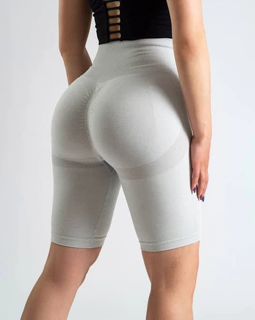 Scrunched Lifting Contour High Waist Shorts