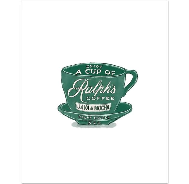 Ralph's Coffee New York City Original Illustrated Fine Art Print