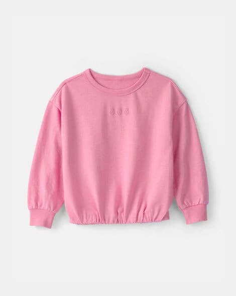 Carter's Toddler Girl Strawberry French Terry Pullover Sweatshirt