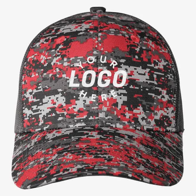 Port Authority C114 Digi Camo Snapback Trucker Cap