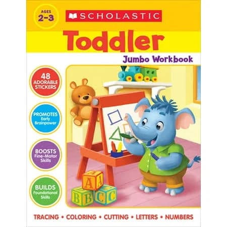 used Pre-owned Scholastic Toddler Jumbo Workbook (Paperback) 1338739352 9781338739350