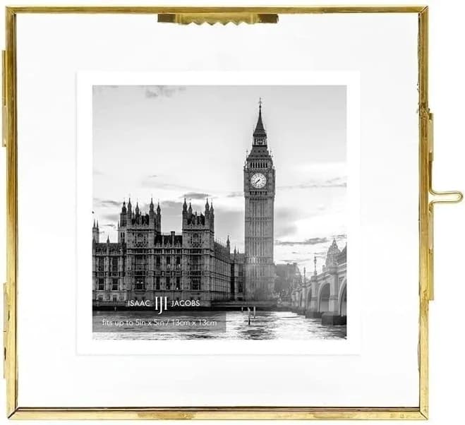 Isaac Jacobs 5x5 Wall-Mountable Picture Frame
