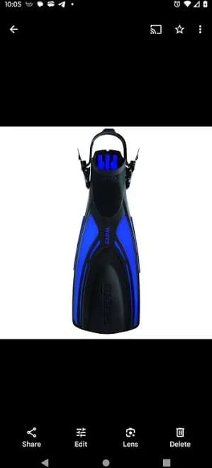 Mares Wave Blue Fins - Yellow Open Heel - Size S - Dive Snorkel