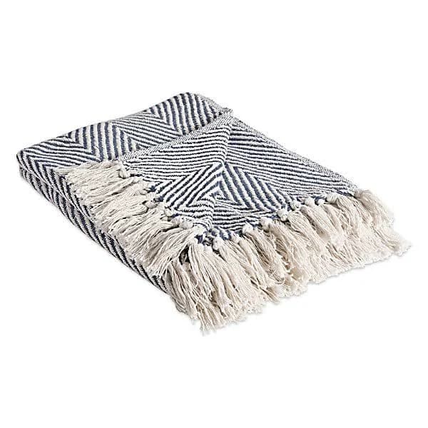 Design Imports Dii French Blue Urban Chevron Throw