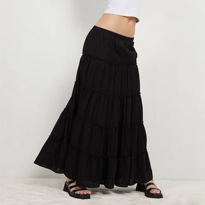 Your Favorite Women's Tiered Maxi Skirt