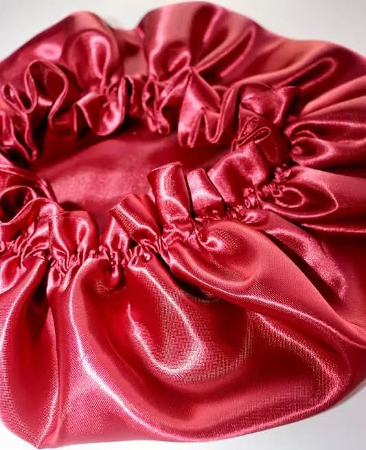 Ruby Satin Double Lined Bonnet