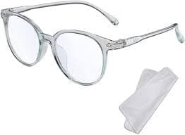 XFentech Anti-Blue Light Glasses - Anti-Blue Light Round Frame Glasses Gaming Glasses Anti-Fatigue Reading Glasses Gaming Glasses Transparent Lens for Women Men, Black : Amazon.com.be: Fashion