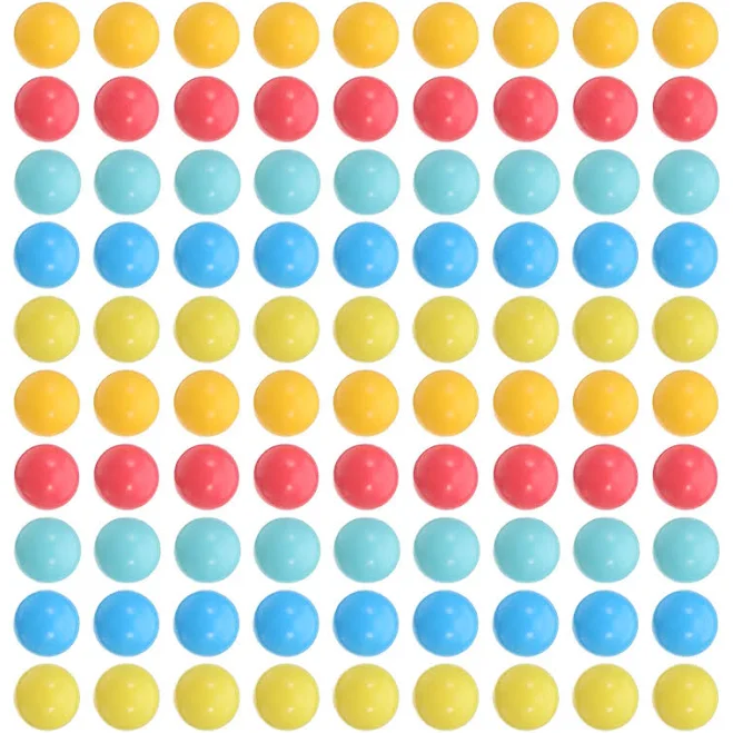100Pcs Small Colorful Plastic Beads for Counting and Probability Practice Educational Math Tool for