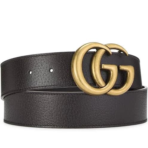 Gucci Women's Leather Gg Marmont Belt