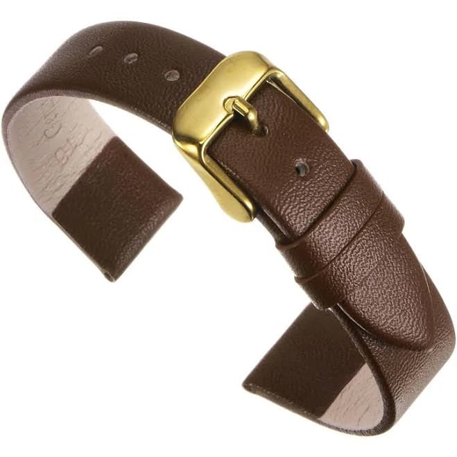 Genuine Leather Flat Thin Watch Strap