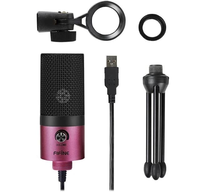 Fifine USB Condenser Microphone for Laptop and Studio