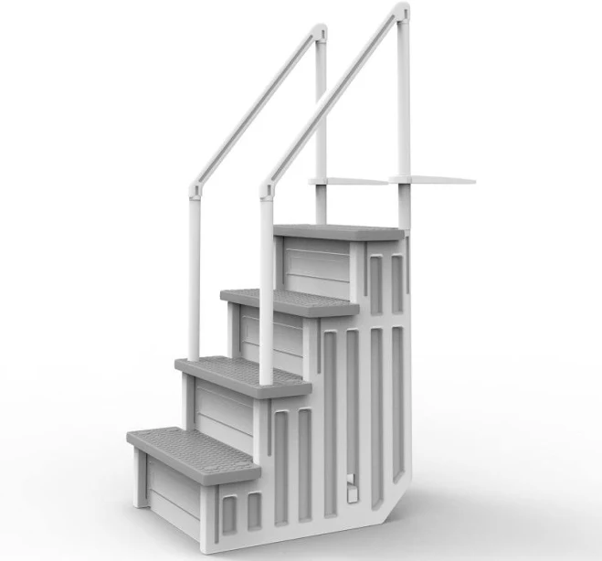 Aqua Select Anti-Slip In-Pool Steps Steps for Above Ground Pools 48-54" H