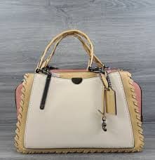 COACH Leather Whipstitch Colorblock