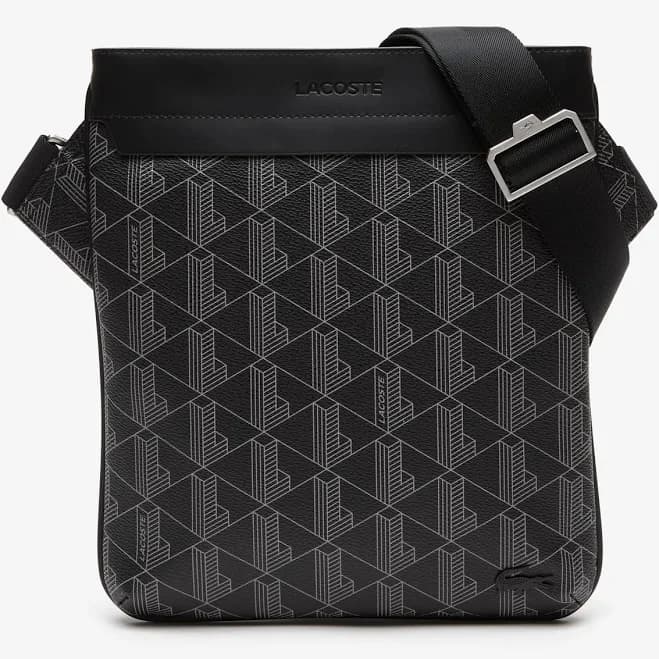 Lacoste Men's The Blend Monogram Print Shoulder Bag