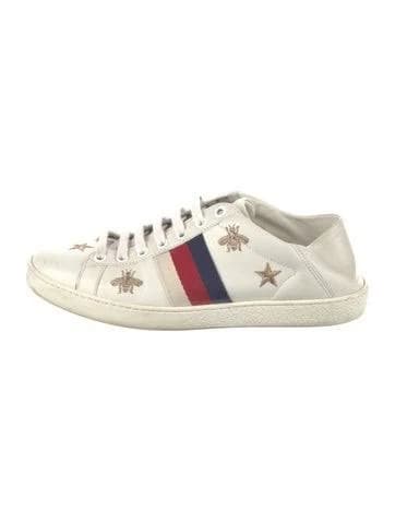 Gucci Ace Bee and Star Embroidered Sneakers