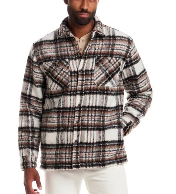 Weatherproof Men's Vintage Brushed Plaid Jacket