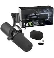 Shure SM7B Microphone Dynamic Studio Mic for Broadcast, Podcast, Recording