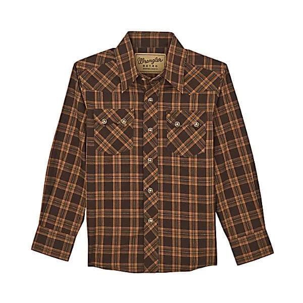 Wrangler Boys' Retro Western Snap Shirt