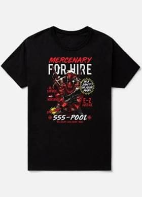 Mercenary for Hire Deadpool T-Shirt