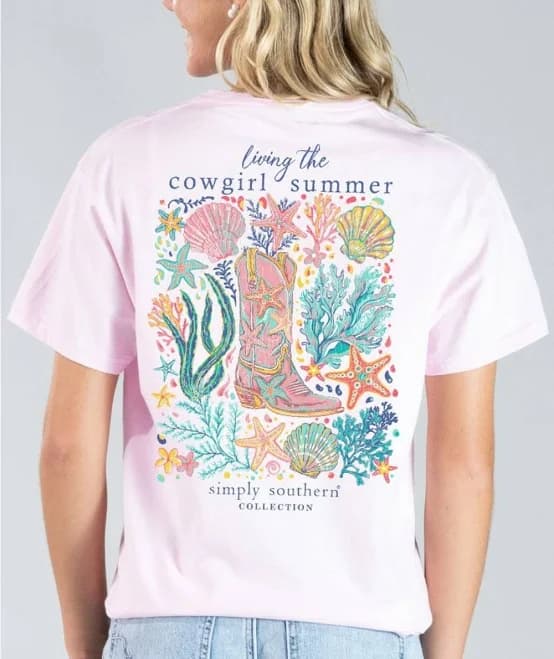 Simply Southern Women's Cowgirl Summer T-Shirt