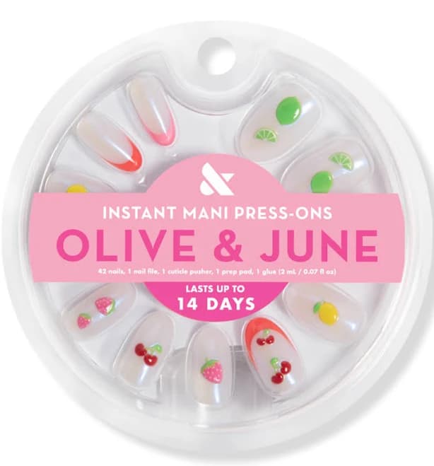 Olive & June Instant Mani Press-On Nails Puffy Fruits