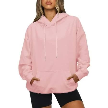 Women's Oversized Cotton Hoodie with Pocket