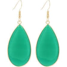 Amazon.com: 14k Gold Filled Green Simulated Tourmaline Earrings Faceted Pear Briolette Drop Dangle: Clothing, Shoes & Jewelry