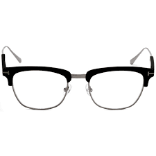 Tom Ford Blue Light Block Square Ladies Eyeglasses FT5590-B 002 50 889214044808 - Eyeglasses - Jomashop