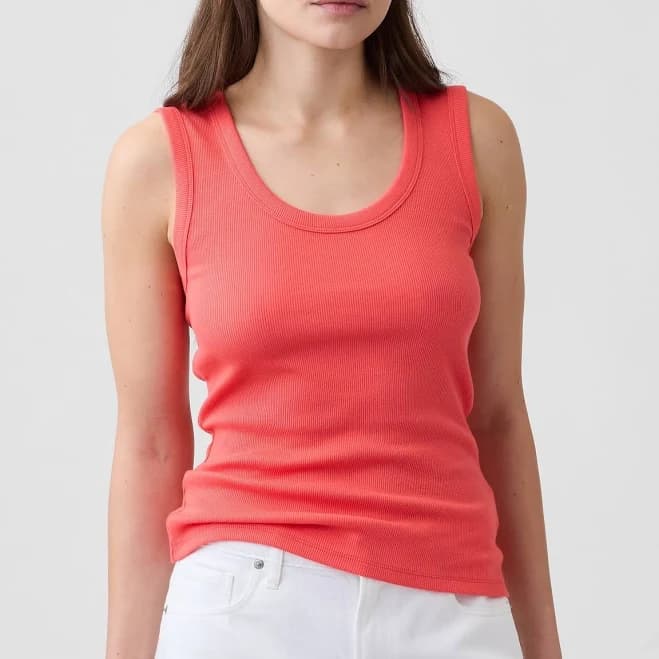 Gap Women's Ribbed Scoopneck Tank Top