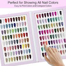 160 Nail Color Book,with 240 Flase Tips & 1-200 Number Sticker Labels,Professional Nail Color Swatches Book for Polish UV Gel - Walmart.com