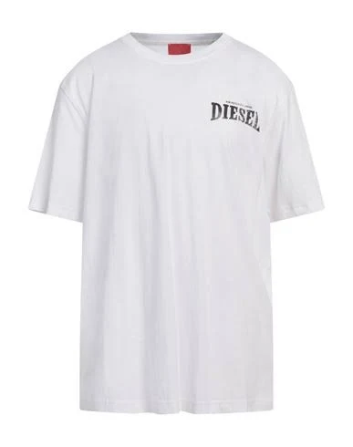 Diesel Man T-shirt White Size S Cotton