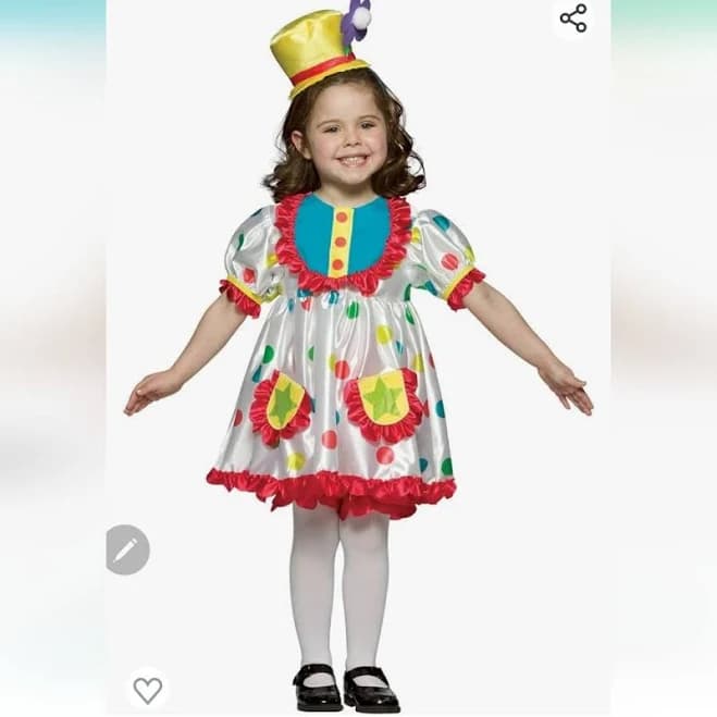 California Costumes Rainbow Clown Toddler Costume
