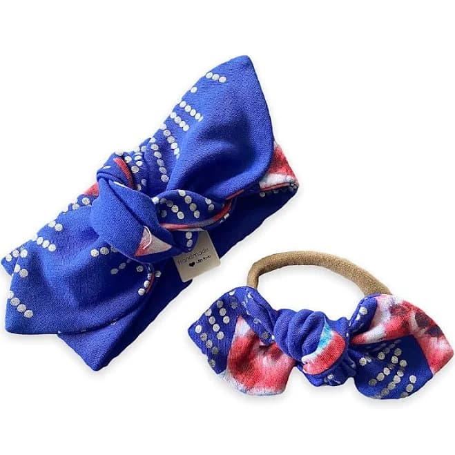 Dudis Patriotic Tie Dye Star Headband