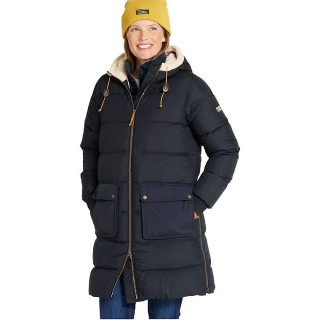 L.L.Bean Women's Mountain Classic Sherpa-Lined Down Coat