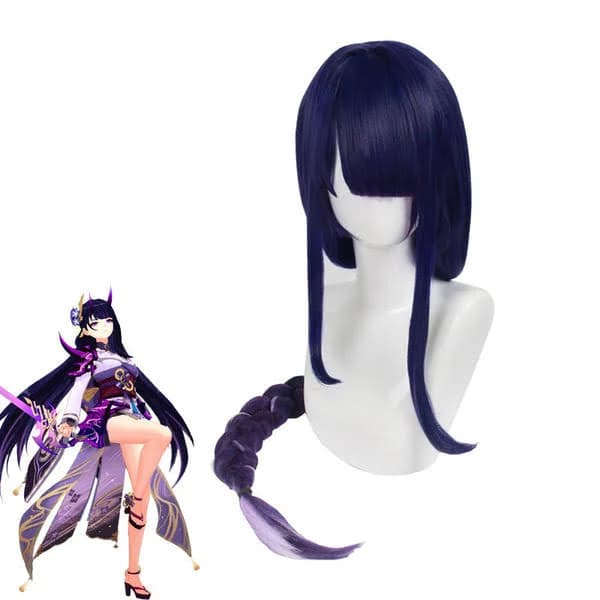 Genshin Impact Raiden Shogun Twist Braid Wig