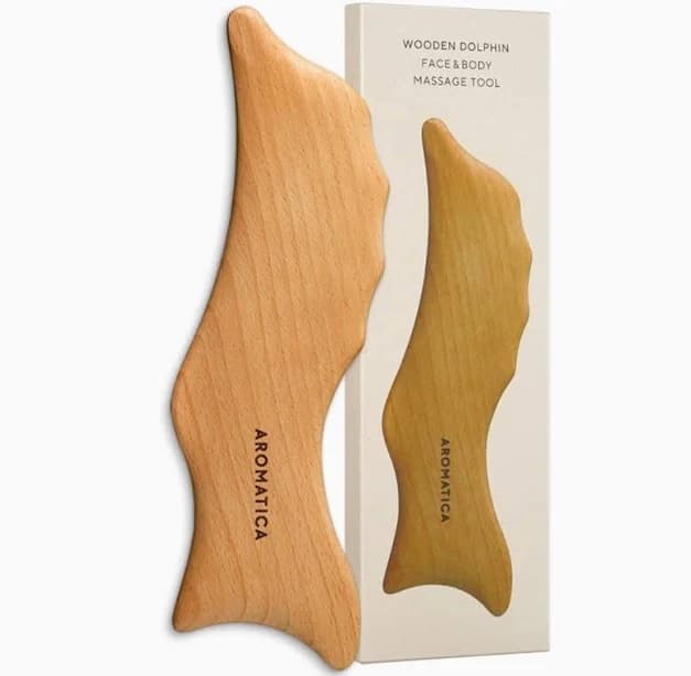 AROMATICA Wooden Dolphin Face & Body Massager