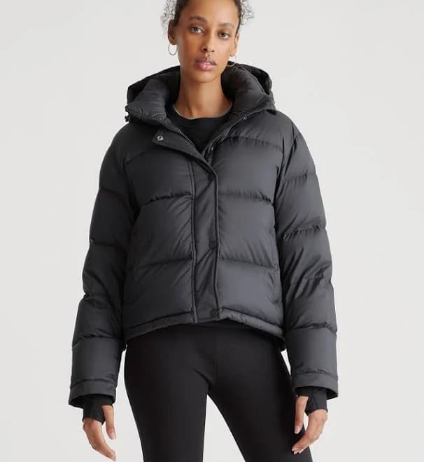 Quince Women's Responsible Down Cropped Puffer Jacket