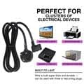 1.5m UK Power Cord with Angled C13 - Reliable and Versatile