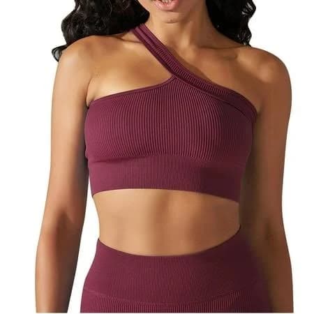 Mittory Women's One Shoulder Ribbed Knit Tank Tops