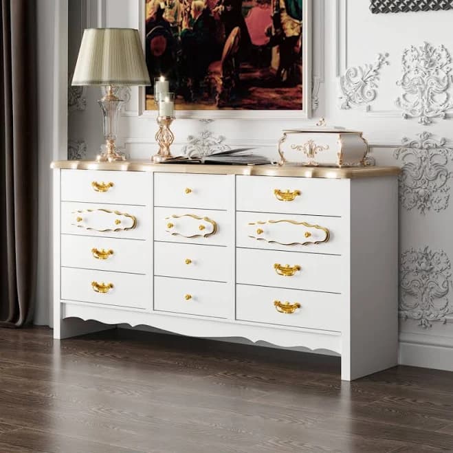 House of Hampton 63" Soild Wood 12-Drawer Dresser