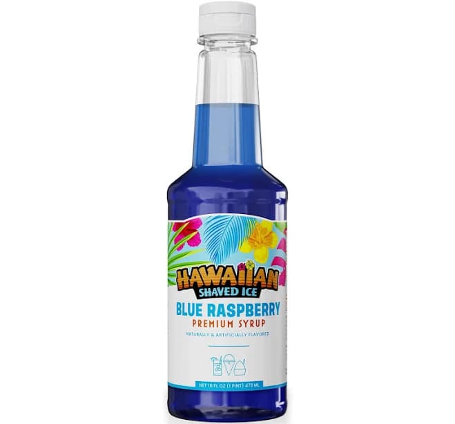 Blue Raspberry Shaved Ice & Snow Cone Flavored Syrup